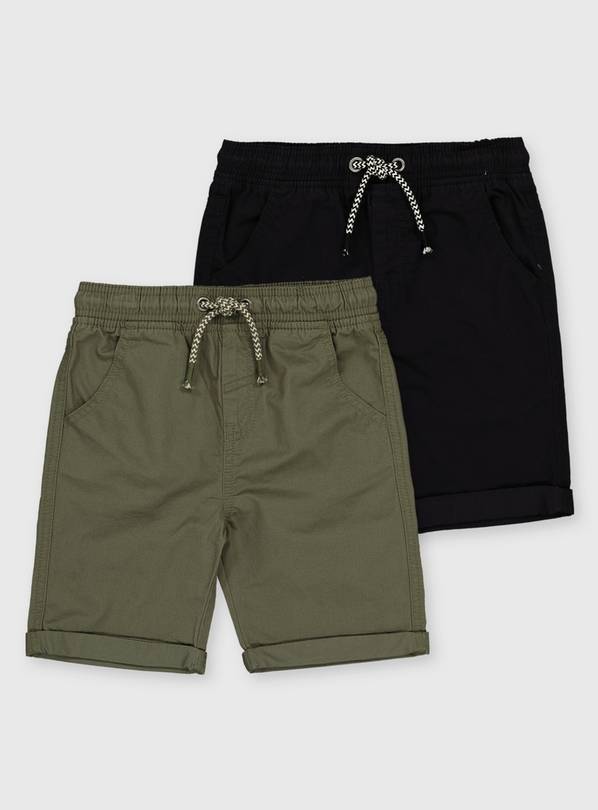 Khaki 2024 black shorts